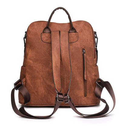 Trendy Women's Backpack Soft Leather Versatile Shoulder Crossbody Bag Large Capacity Travel Backpack Designer Luxury Storage Bag