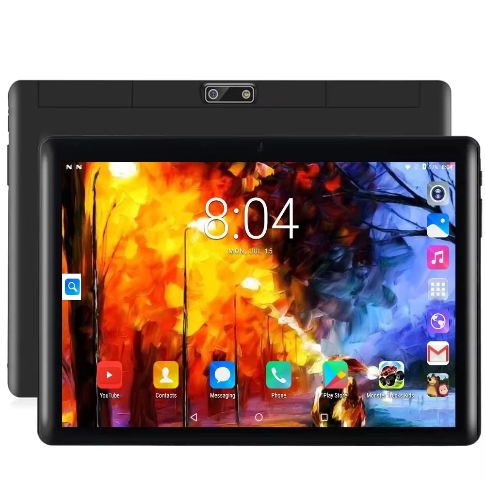 BDF S10 New 10.1 Inch Android Tablet Pc Google Play Dual Cameras Octa Core Dual SIM Phone Call Tablets BT Wi-Fi 4GB RAM 64GB ROM