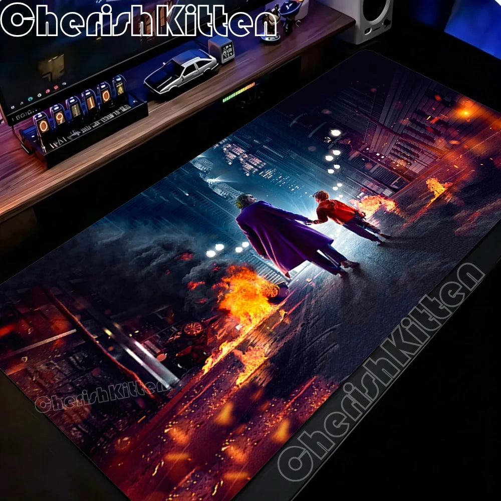 Joker Mouse pad Desk interior Computer Gamers Locking Edge Non-slip Mouse Pads XXL 40x90cm Keyboard PC accessories Desk mat