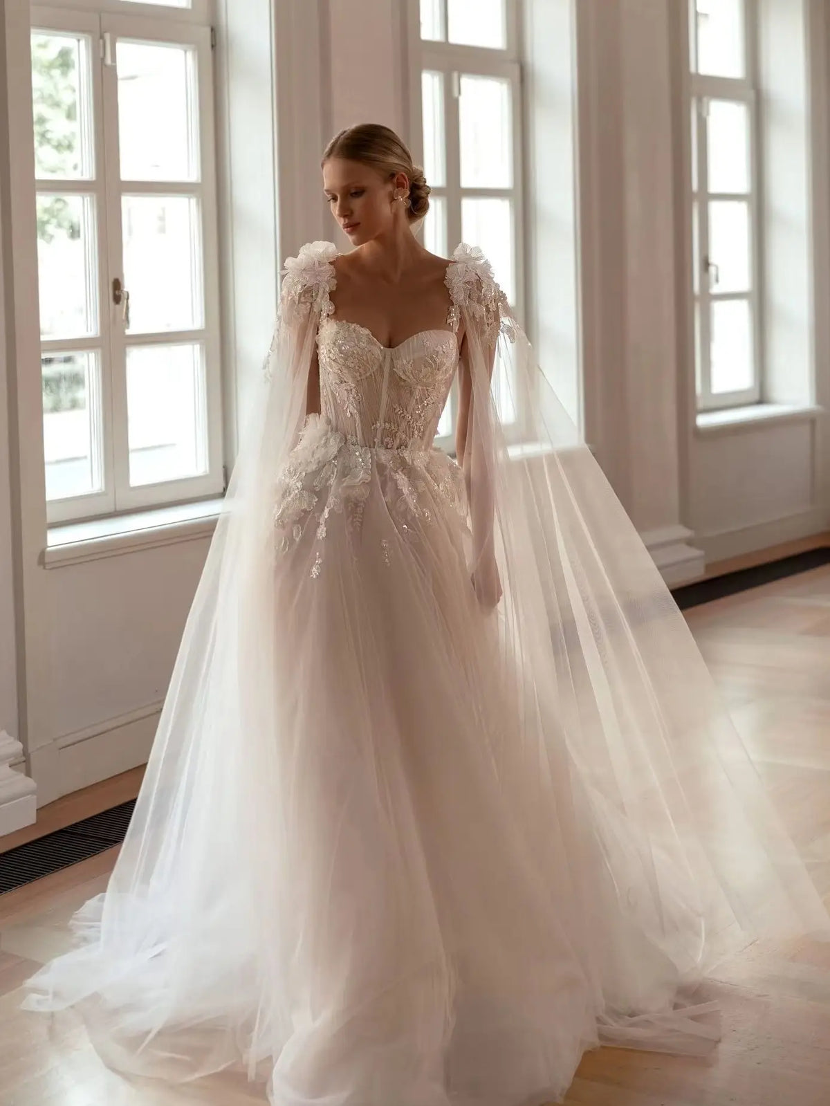 ANGEL Princess Lace Wedding Dresses 2026 Applique Luxury Long Bride Dress A-line Tulle Sexy Bridal Gown Vestidos De Novia Custom