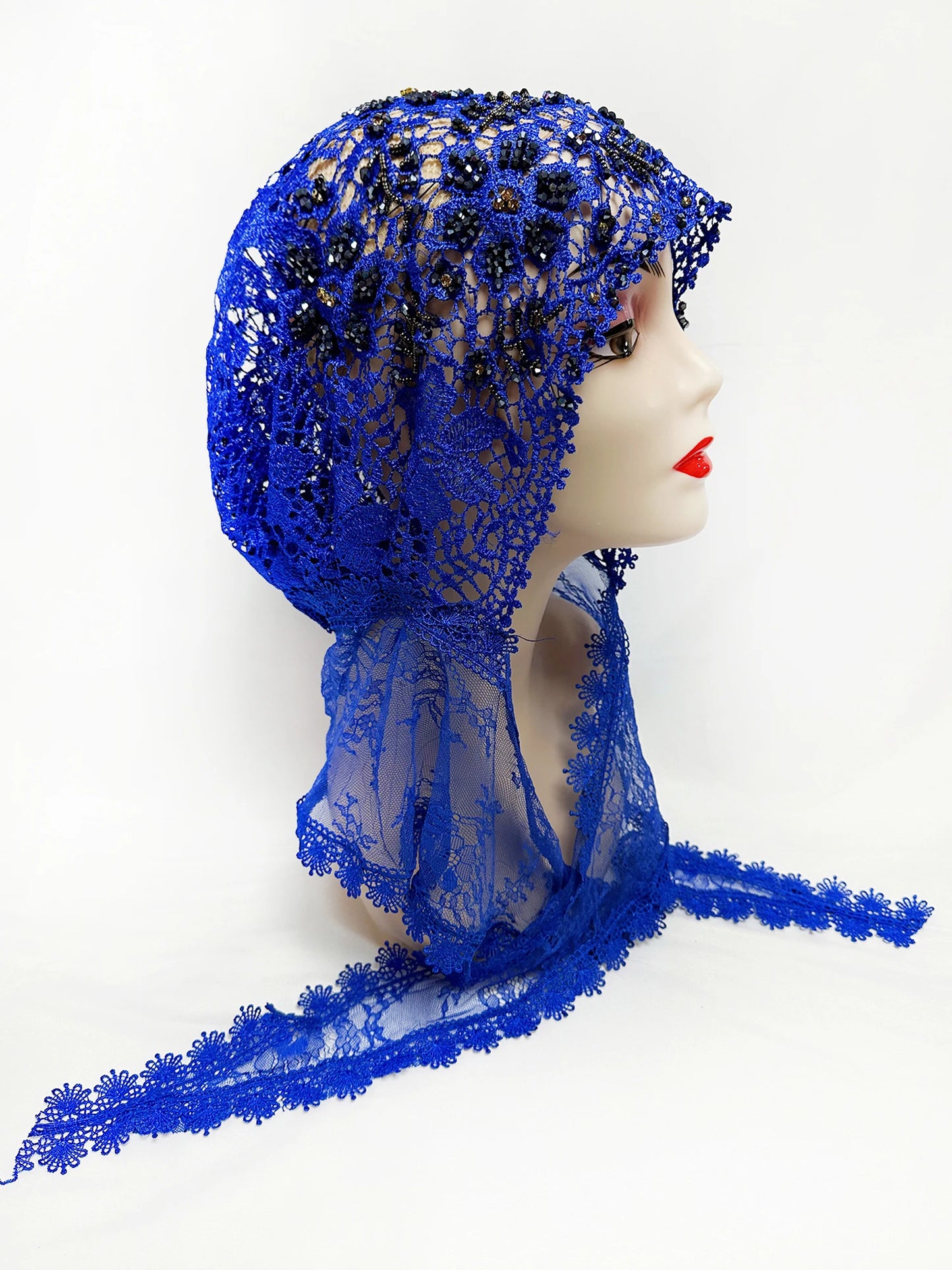 Latest High Quality Muslim Women Prayer Hat Lace Dubai Turban Cap Ready to Wear Hat Prayer Islam Saudi Arabia Lace Hijab
