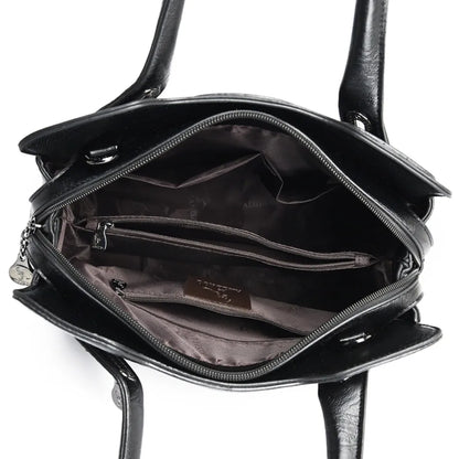 3 Layers Large Capacity Designer Women Top-Handle Bags Shoulder Crossbody Bags for Women Luxury Patent Leather Casual Tote Bag