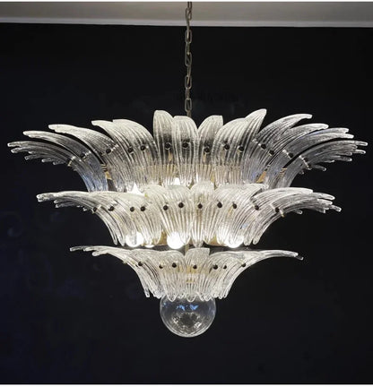 Modern Vintage French Glass Living Room Chandelier Designer Bedroom Mid-Century Style Duplex-Style Dining RoomLarge Villa Lights