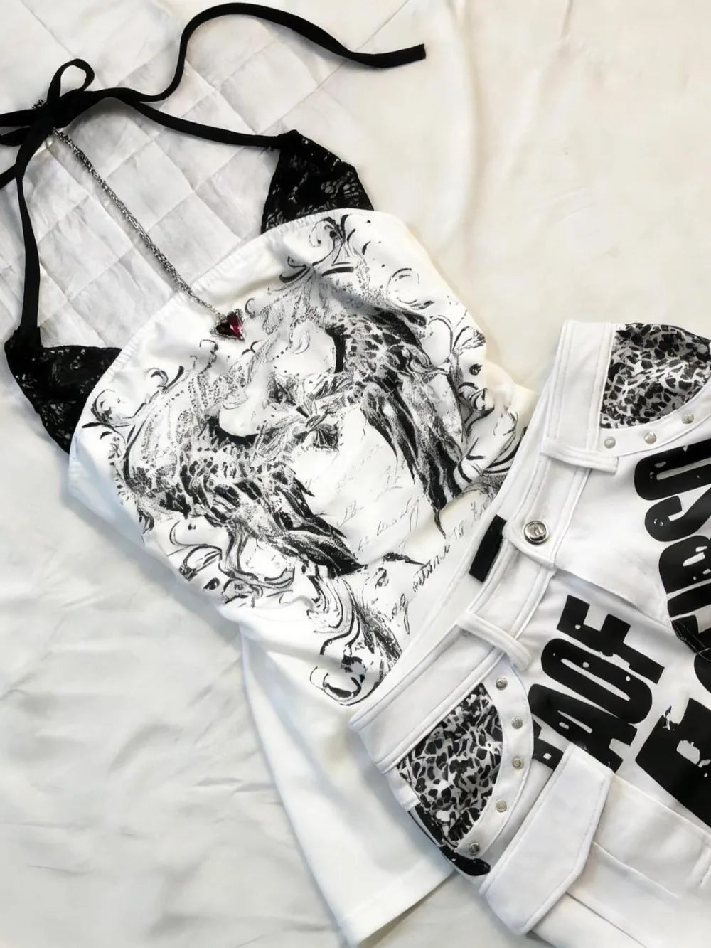 Sexy Hottie Y2k Aesthetic Rose Print Halter Vest Women Vintage Slim Fit Camis Outerwear Crop Top Harajuku Hotsweet Short Tanks