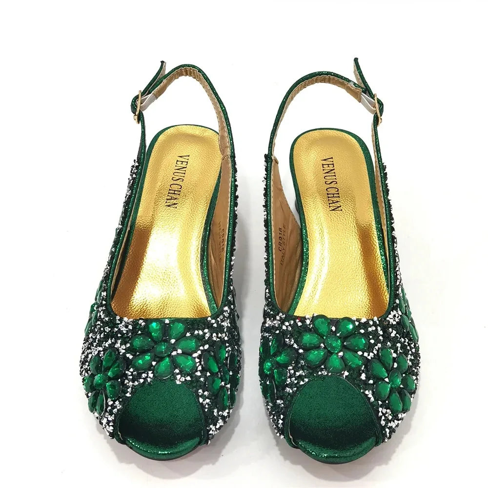 2024 Shoes and Bag for Party Wedding Plus Size Women Shoes 43 High Heels Sexy Ladies Luxery Shoes Women Dress Pumps with Purse