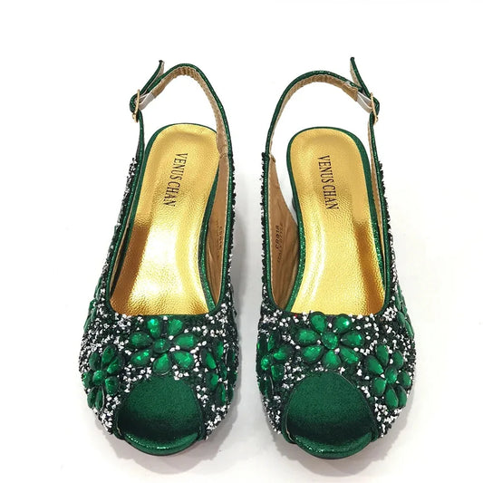 2024 Shoes and Bag for Party Wedding Plus Size Women Shoes 43 High Heels Sexy Ladies Luxery Shoes Women Dress Pumps with Purse