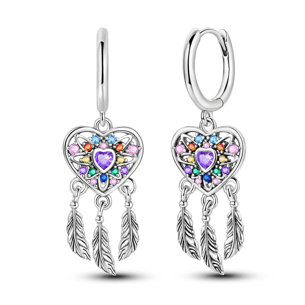 925 Sterling Silver Original Hoop Earring For Woman Luxury  Pendientes Wedding Jewelry Gift