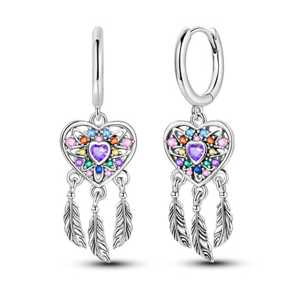 925 Sterling Silver Original Hoop Earring For Woman Luxury  Pendientes Wedding Jewelry Gift