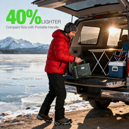 EBL 999Wh 1000W Portable Power Station for Camping,Wireless Charger