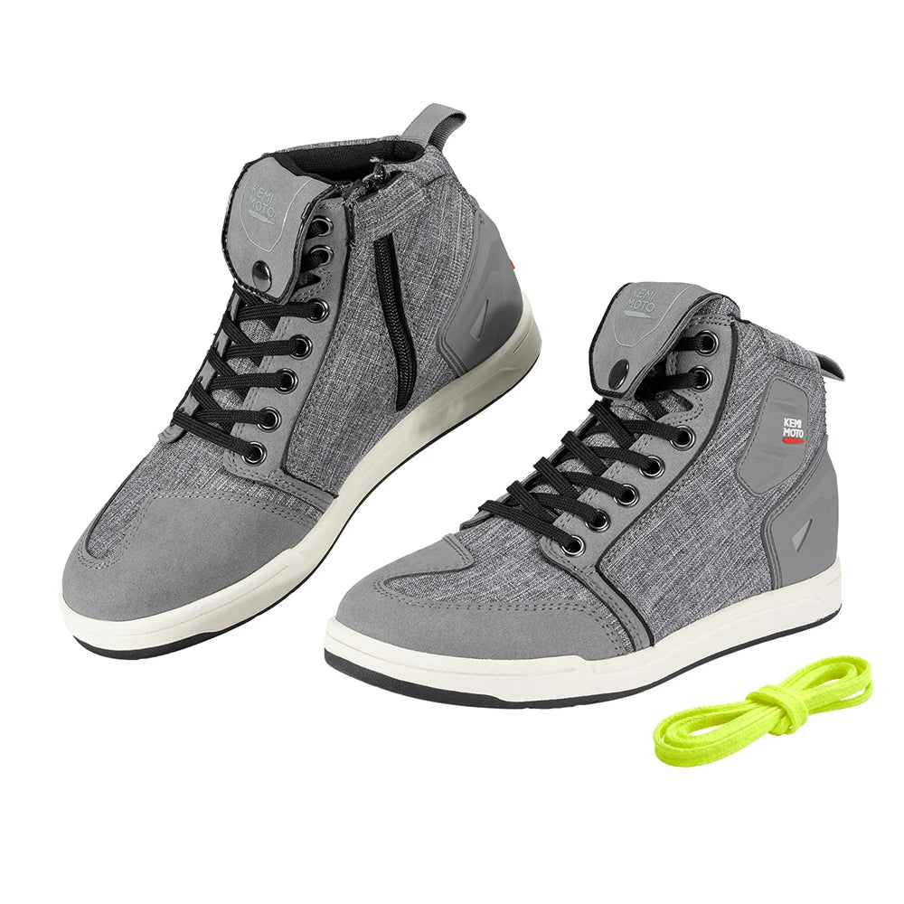KEMIMOTO Motorcycle Riding Shoes for Men Daily Commute Shoes Anti-slip Protection Breathable Comfortable Fit Reinforced
