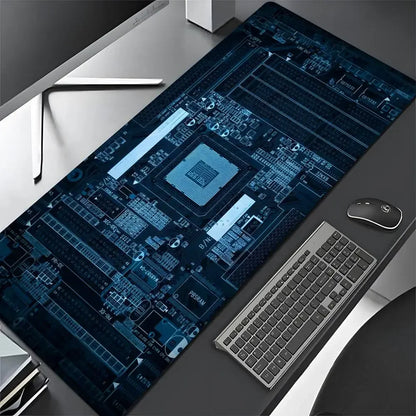 Inside Motherboard Circuit Board Mouse Pad Large Keyboard Anti-slip 900X400 Table Cushion Office Desk Mat Pc Gamer Accessories
