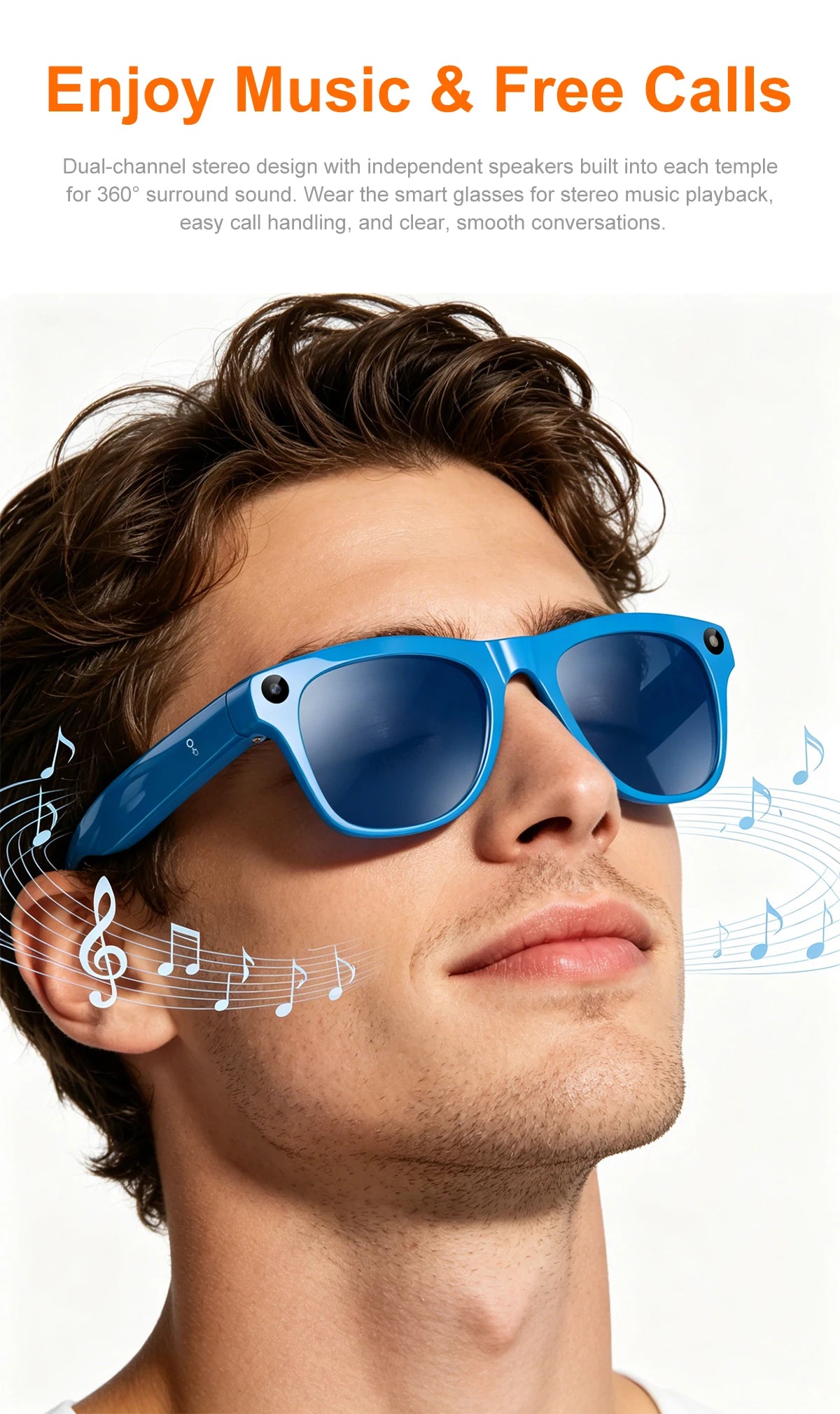 New Intelligent Shooting Glasses With High-definition 8k Pixel Ai Assistant And Multifunctional Smart Glasses For Music Playback