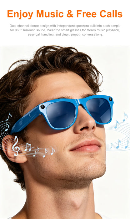 New Intelligent Shooting Glasses With High-definition 8k Pixel Ai Assistant And Multifunctional Smart Glasses For Music Playback