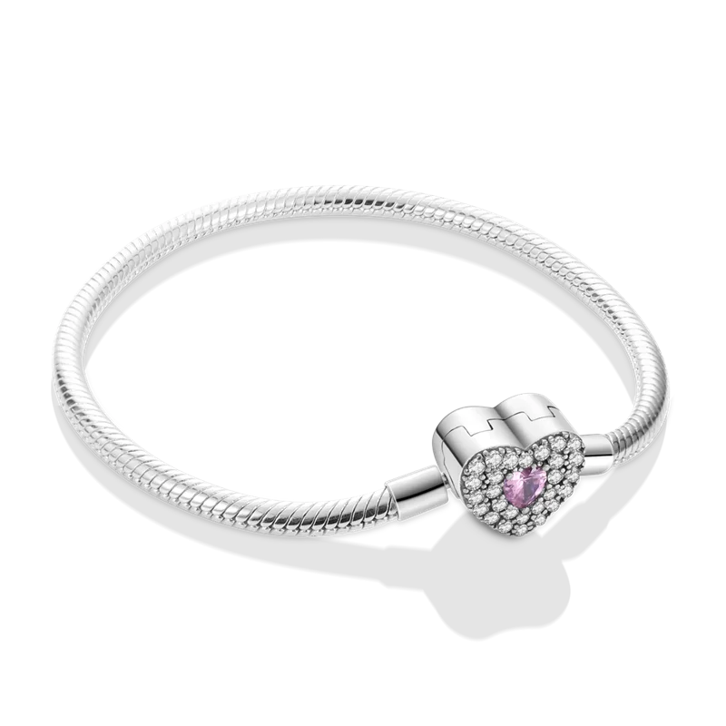 925 Sterling Silver Heart Love Snake Chain Bracelet Infinite Knot Butterfly For Women Fit Original Charms Beads Jewelry Gift