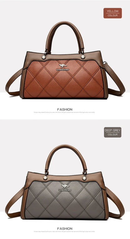 Top Quality Leather Hand Shoulder Bags for Women Luxury Handbags Women Bags Designer Casual Large Capacity Tote Bag Sac