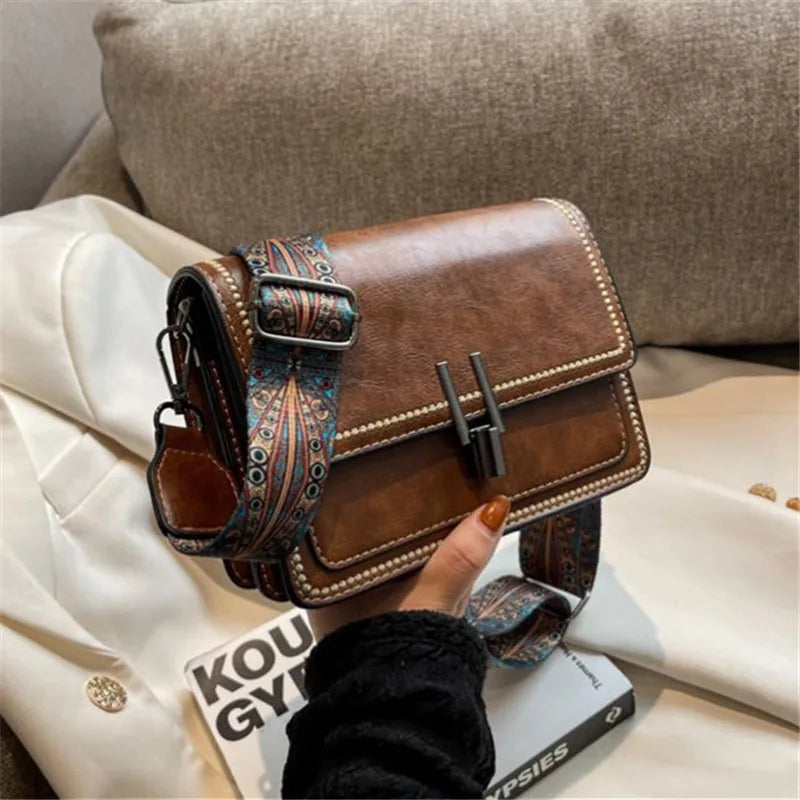 Mini Cross-Body Bags for Women, Adjustable Strap, Small Square Design Purse, Fashion Shoulder Bag, New Designer Mini Leather Bag