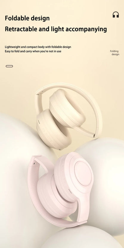 Lenovo Bluetooth 5.3 Earphones Over-ear Foldable Computer Wireless Headphones Gaming Headset 360° Stereo Sound Headset Original