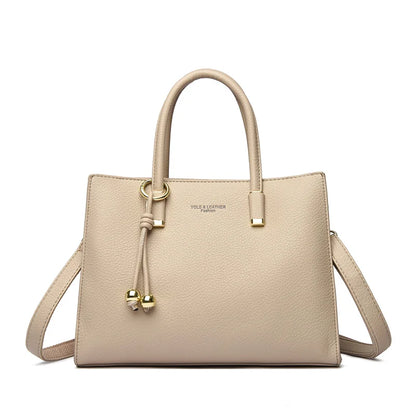 Genuine Brand Top Quality Leather Shoulder Crossbody Bags for Women Luxury Handbags Women Bags Designer Large Capacity Tote Bag