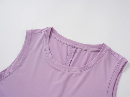 TACVASEN Quick Dry Women's Tank Top UPF 80+ UV Protection Tie Back Sports Vest Moisture Wicking Yoga Fitness Sleeveless T-shirt