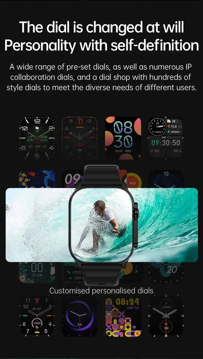 Wholesale Original T800 Ultra Smart Watch Men 49mm Series 8 AMOLED Screen NFC Compass Waterproof Watch IWO Ultra 9 Smartwatch