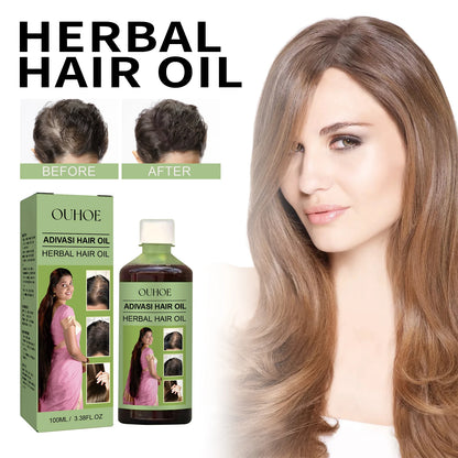 100ml Hair Growth Essential Oil India Original Rosemary Damaged Hydrate Nourishing Scalp Reduce Dandruff Herbal Hair Care Serum
