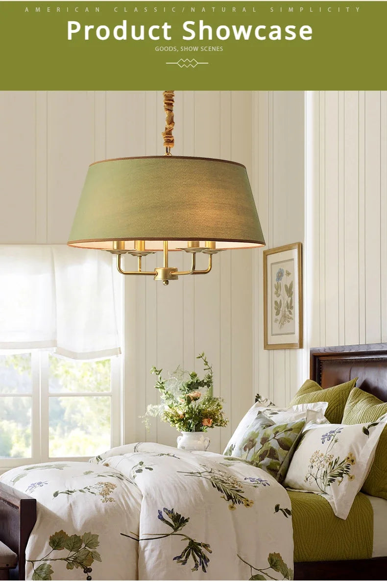 Modern Ceiling Chandeliers Stylish Simplicity Nordic Fabric Lampshade Living Room Dining Bedroom Home Decor Lightings Led Lights