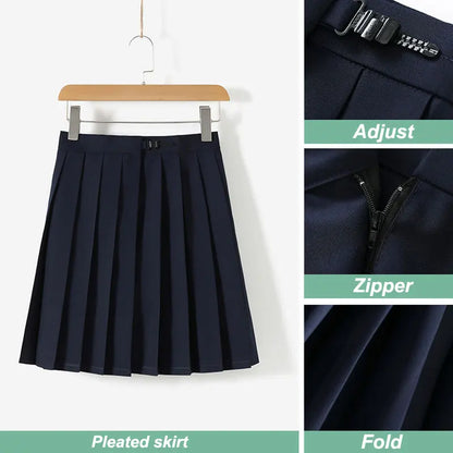 Student JK Uniform Women's High School Korean Chinese School Uniforms Navy Sailor Outfit Short Sleeve Suit Japan Seifuku Girl