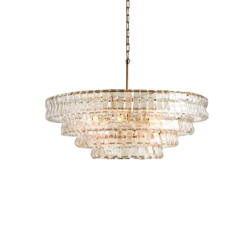 Glass Chandeliers Lights 2026 Classic Round Hanging Lamps for Ceiling Home Decoration Lighting Gold Lustres Lamparas De Teto