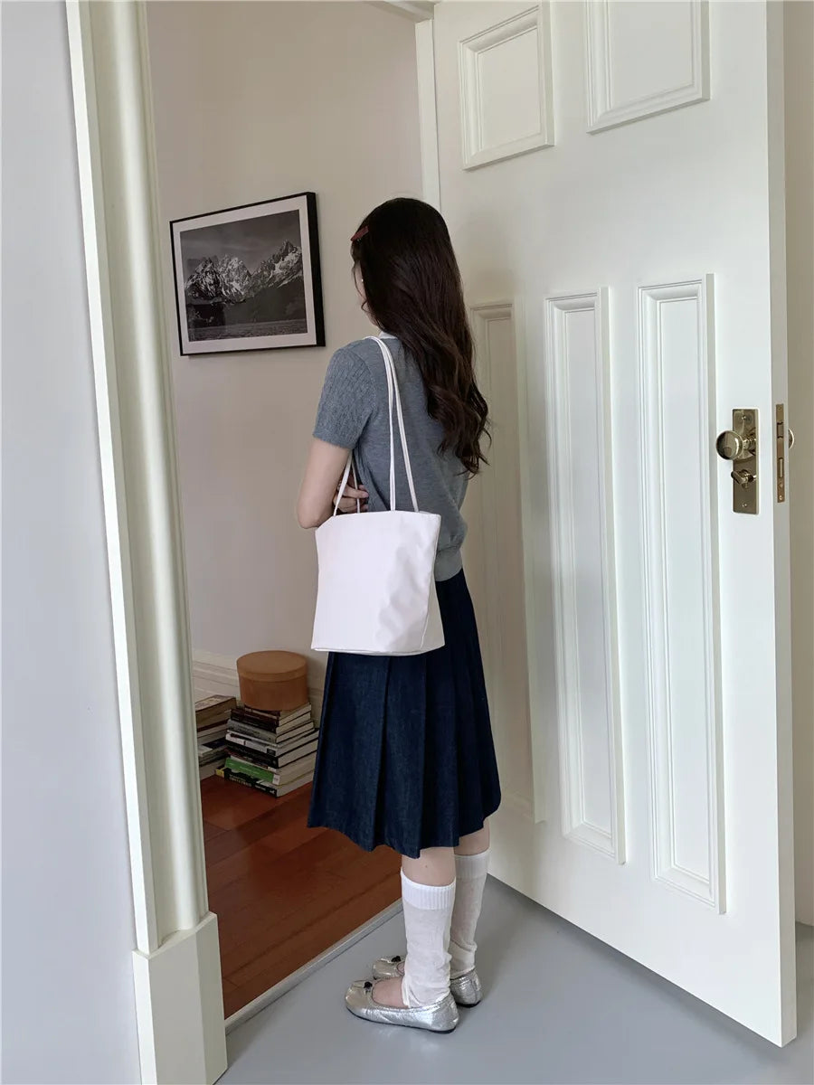 Casual Nylon Bucket Bags for Women Shoulder Bag Fashion Soft Women Bag NEW Tote Purses and Handbags Female Shopper Commuter Bags