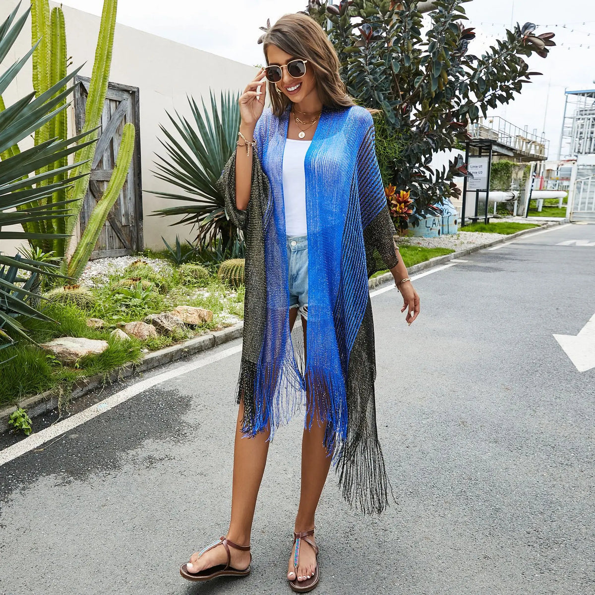Women Sun Protection Shawl Lady Summer Hollow Out Cardigan Holiday Zebra Bikini Blouse Breathable Beach Cape Sexy Leopard Tippet