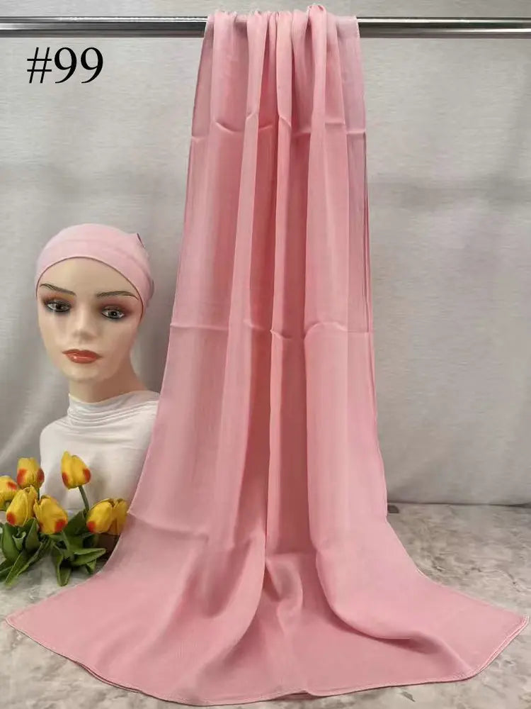 110colors Modal Hijab with Modal Undercap Set Basic Stretchy Pullover Headscarf Thin Breathable Sunscreen Head Wrap Hijabs Scarf