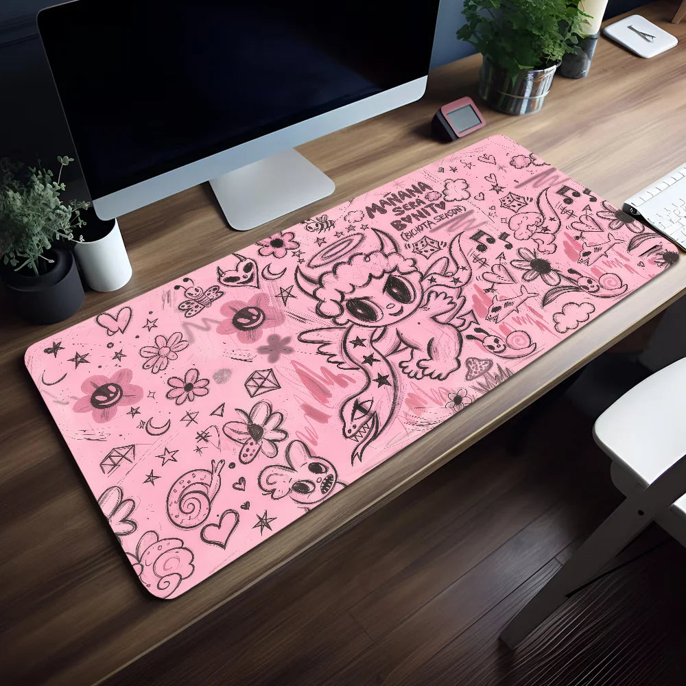 Mouse Pad MousePad Non-slip Lockedge Office Student Gaming Thickened K-Karol G Large Singer Writing Pad Cushion