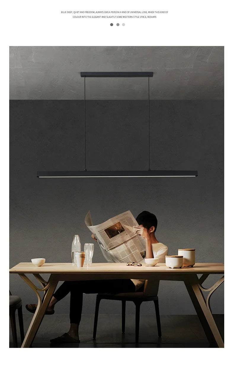 Dining room chandelier Nordic modern lamp dining table bar lamp restaurant lights kitchen lights office company led strip lamps