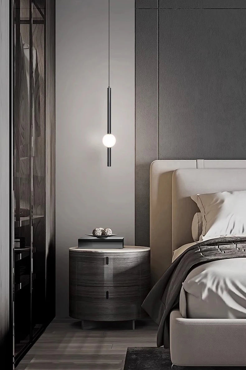 1pc Modern Home Decor LED Lights Bedroom Lamp Bedside Pendant Light Lamps LED Chandeliers Hanging Light Indoor Lighting