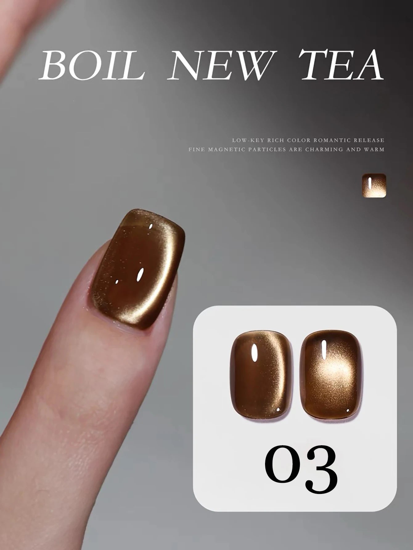 1-24pcs WS Romantic Purple Cat Eye Gel Nail Polish New Style Super Flash Versatile Whitening Purple Glass Bead Cat Nail Salon