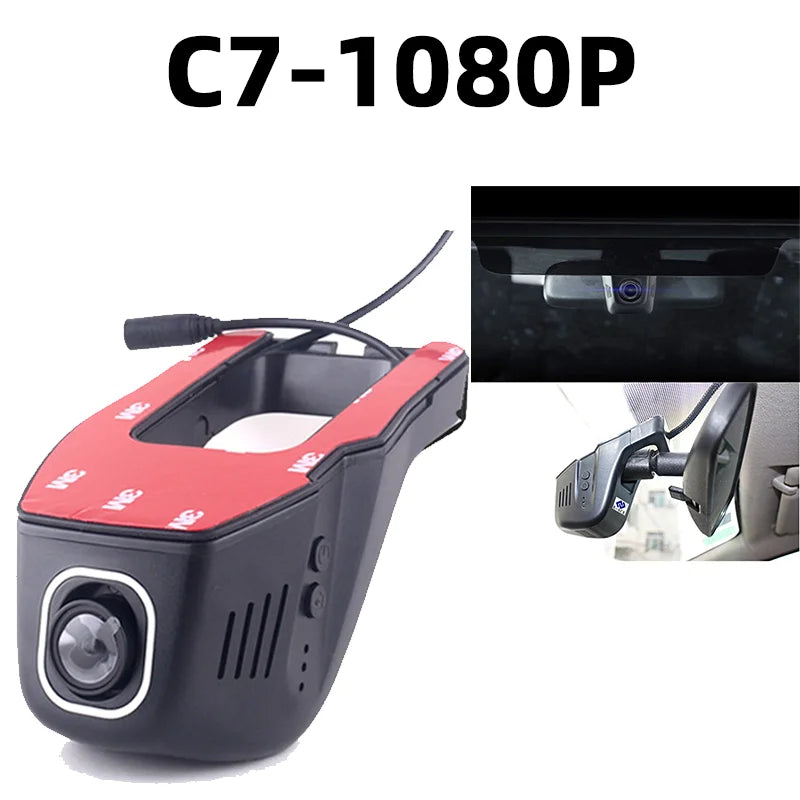 Yanace 1K/2K/4K Dashcam WIFI Car Dvr  Driving Recorder WIFI Connection Parking Monitoring Loop Video HD Night Vision Black Box