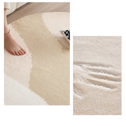 Cream Style Living Room Decoration Rug Light Luxury Rugs for Bedroom Fluffy Soft Cloakroom Carpet Household Washable Floor Mat