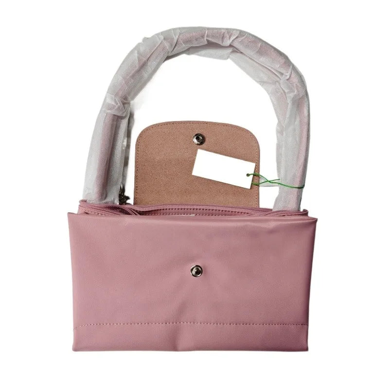 2026Foldable hobos nylon Handbag Bags Classics Lady Tote Bag embroidered Shoulder Bags short and long handles bags FOR women