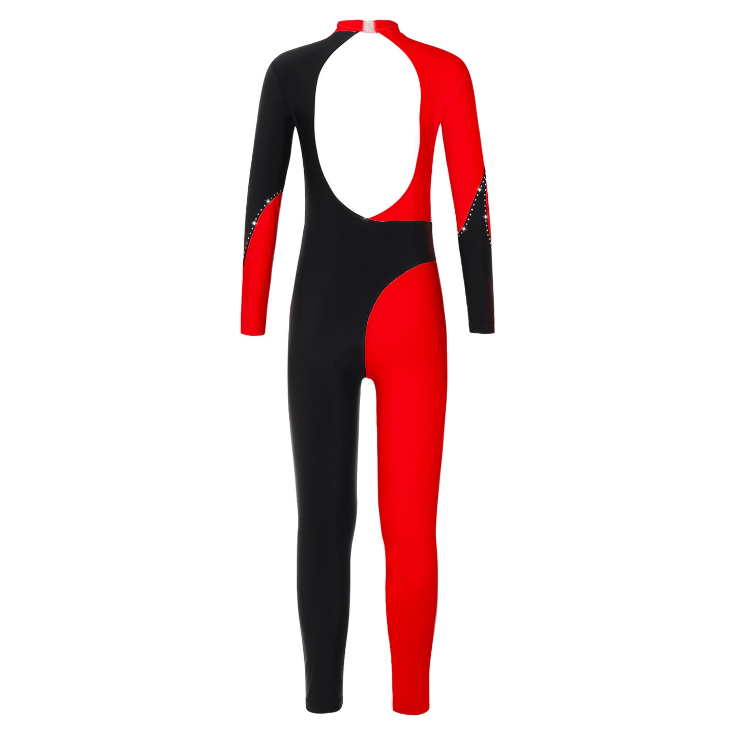 Kids Girls Long Sleeve Gymnastics Leotard Bodysuit Teens Gymnastics Jumpsuit for Girl Children Ballet Dance Costume Dancewear