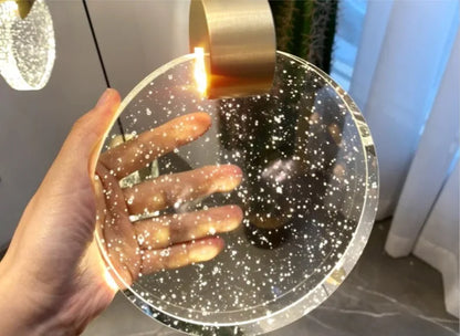Water Drop Ceiling Chandelier Bubble Crystal Hanging Lamp Dining Room Decor Bedroom Lamp Bar Cafe Led Lights Home Pendant Light