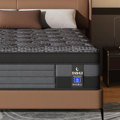12/14inch Memory Foam Mattress Twin Full Queen King Pocket Spring Mattress Medium Firmness Suitable for Home Bedrooms and Hotels