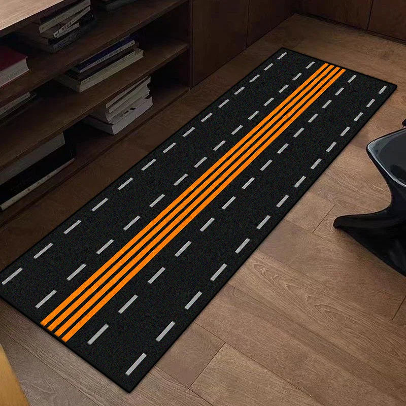 Motorcycle Special Carpet Anti-slip Bedroom Decor Rugs Creative Carpets for Living Room Home Long Strip Floor Mat Washable Rug