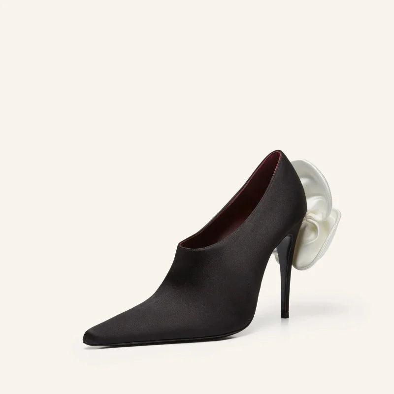 2026Spring/Summer New Pointed Stiletto Single Shoes European and American Fashion 34-45 Large Women's Fashion Women's Shoes