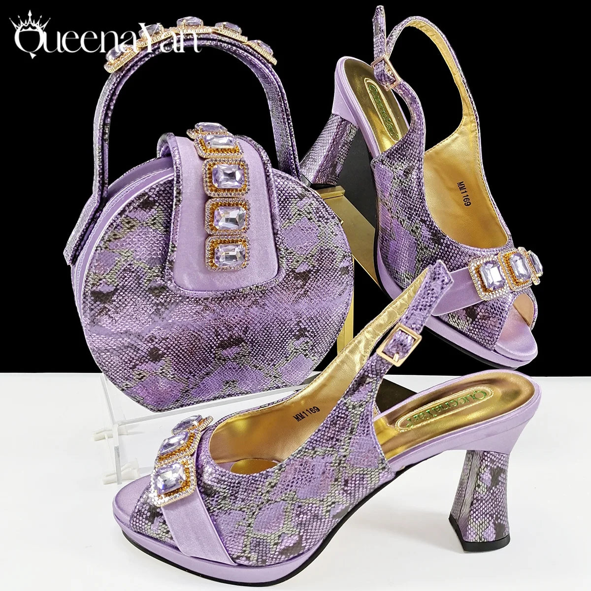 INS-Inspired Italian Design Elegant Women High Heel and Bag Nigeria Wedding Party Shoes and Bag–Fashionistas Exclusive Products