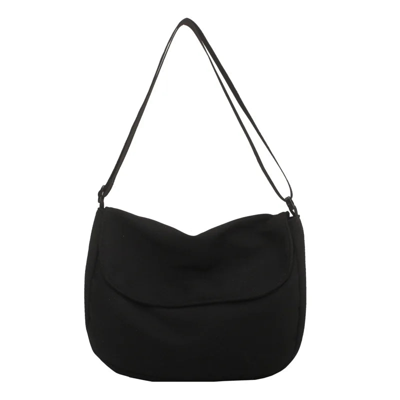 Solid Color Women Crossbody Bag Simple Ladies Shoulder Bag Waterproof Nylon Women'S Handbags Fashion Messenger Bag Women сумка