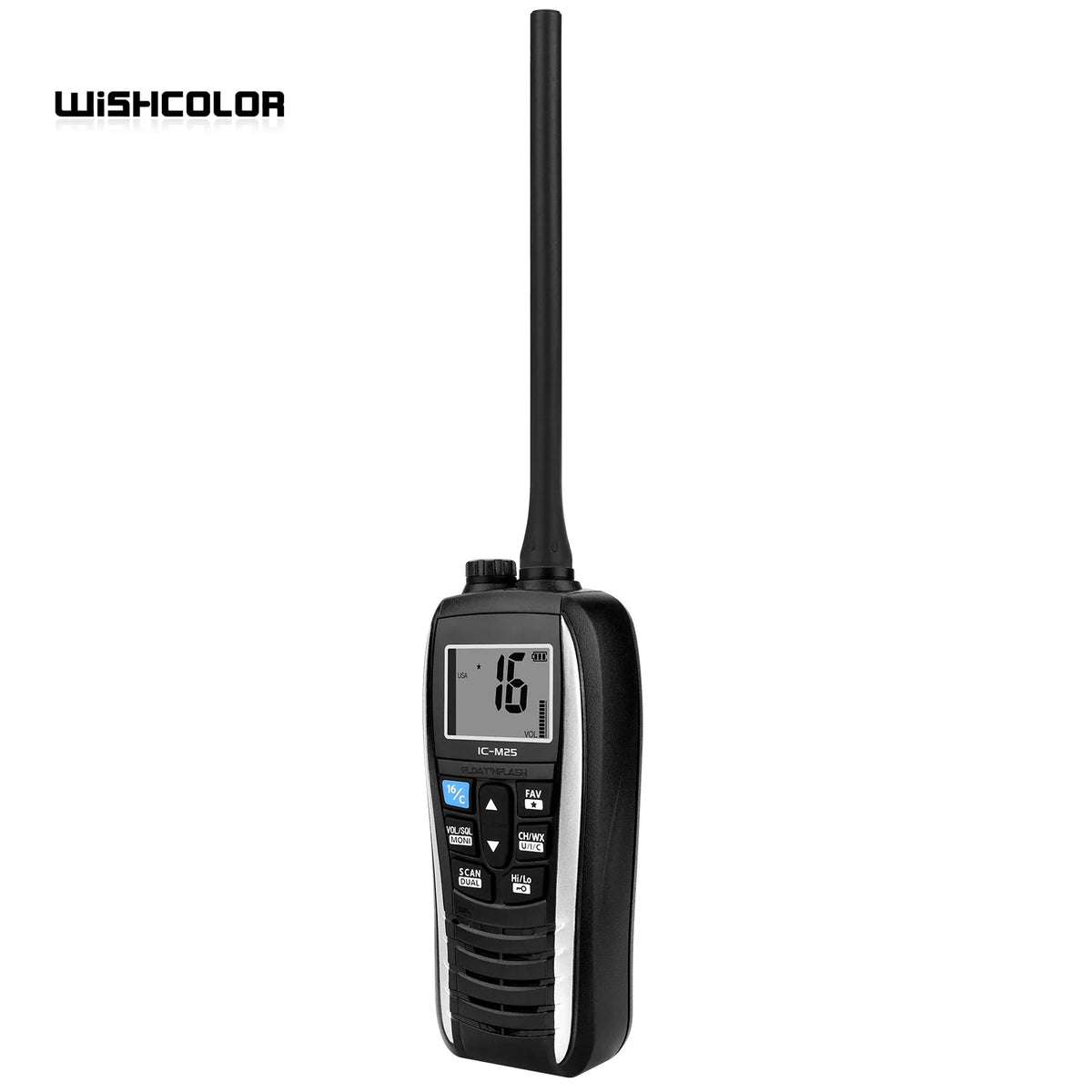 Wishcolor IC-M25 Marine Walkie Talkie VHF Marine Radio 5KM 5W Waterproof Handheld Transceiver For ICOM