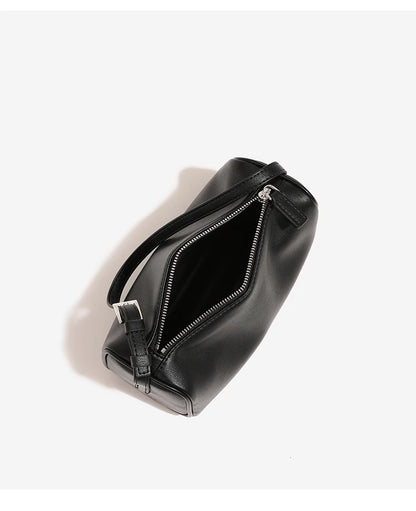 2025 New Luxury 90s Pen Holder Bag Genuine Soft Cowhide & Suede Mini Crossbody Bag Hand-Carry Vintage Shoulder Purse for Women