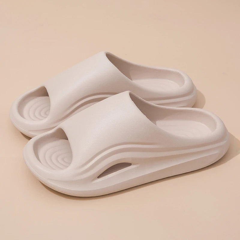 EVA Platform Slippers Women Home Brand Luxury Design Summer Shoes Couple Bathroom Indoor Outdoor Beach Slides Men Soft Non-Slip