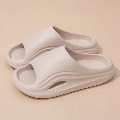 EVA Platform Slippers Women Home Brand Luxury Design Summer Shoes Couple Bathroom Indoor Outdoor Beach Slides Men Soft Non-Slip