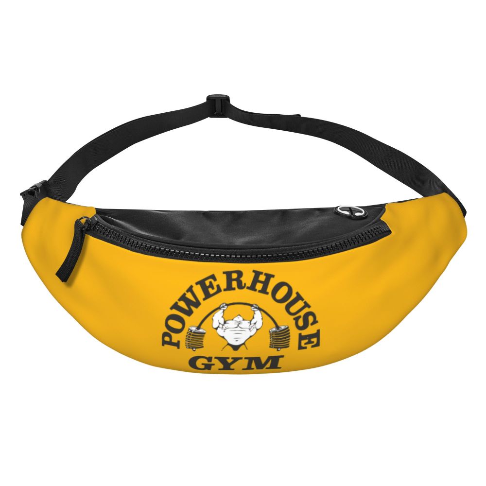 Powerhouse Gym Fanny Bag Custom Bodybuilders Fitness Crossbody Waist Pack Men Women Cycling Camping Phone Money Pouch